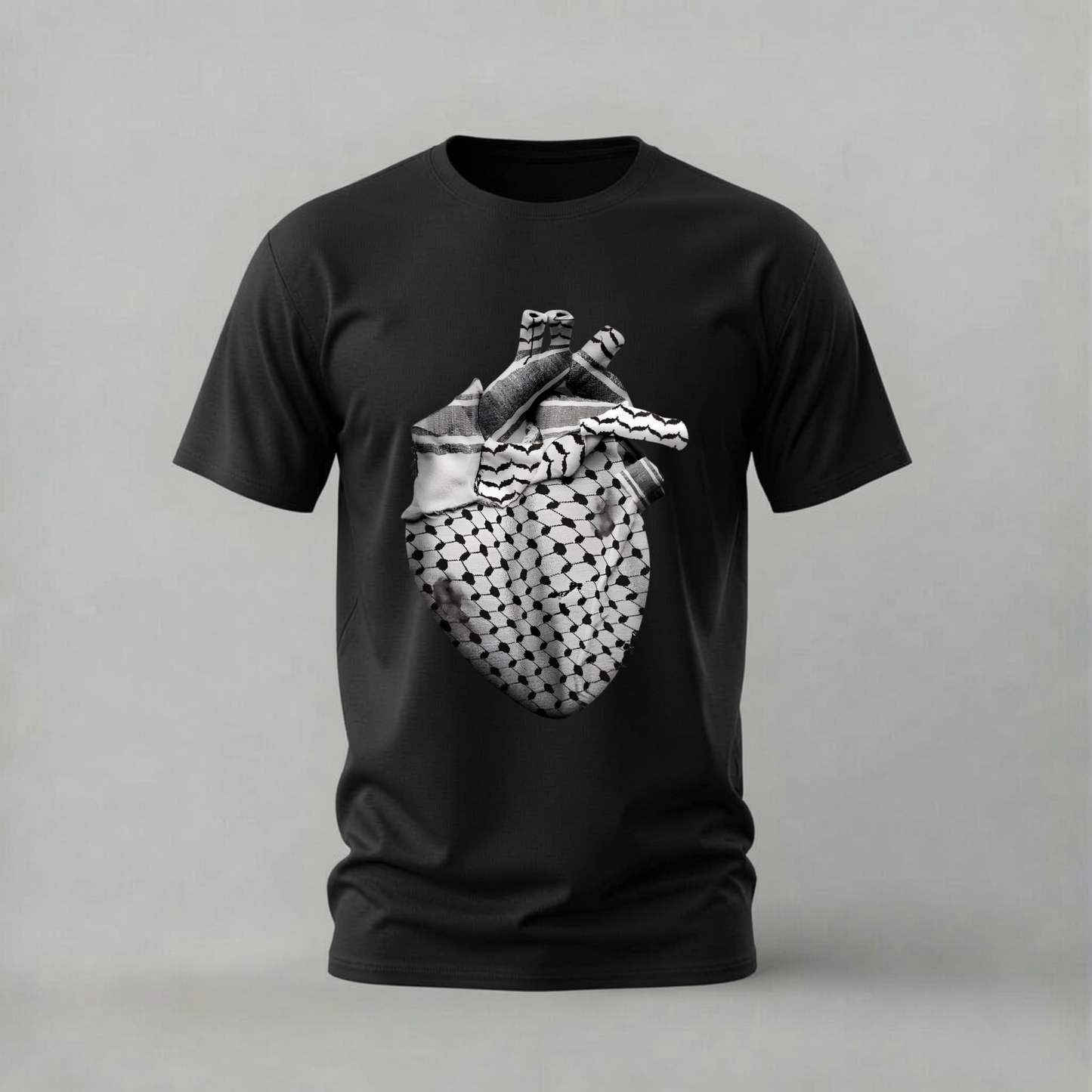 KEFFIYEH HEART Graphic T-Shirt