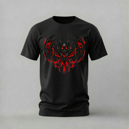 DARK DEMON Bat Graphic T-Shirt