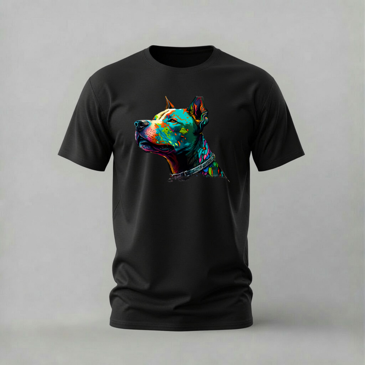 COLORFUL PAINTED DOG Graphic T-Shirt