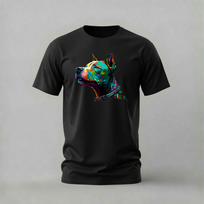 COLORFUL PAINTED DOG Graphic T-Shirt