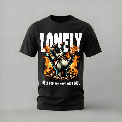 LONELY Zombie Hand Graphic T-Shirt