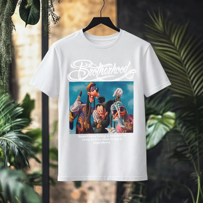 BROTHERHOOD Mickey Goofy Donald Graphic T-Shirt