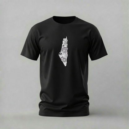 PALESTINE Map Graphic T-Shirt