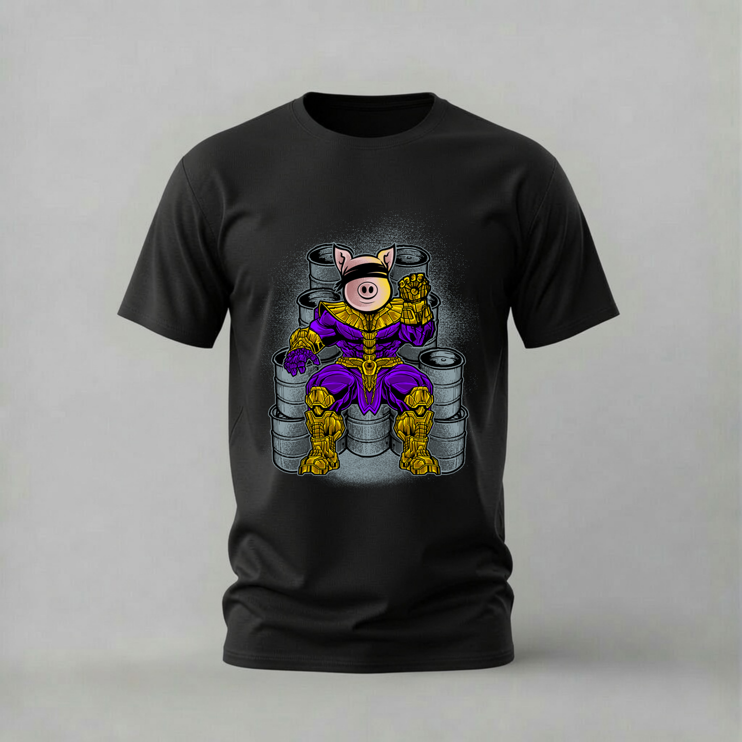 PIG THANOS Armor Graphic T-Shirt