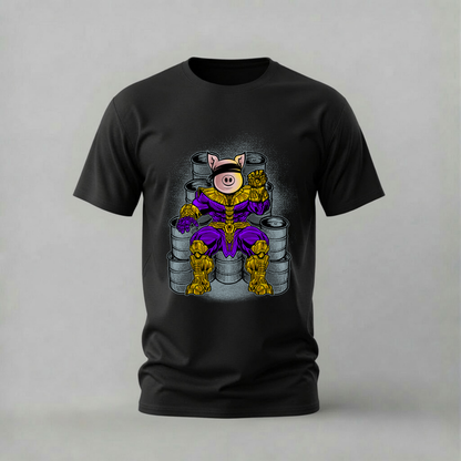 PIG THANOS Armor Graphic T-Shirt
