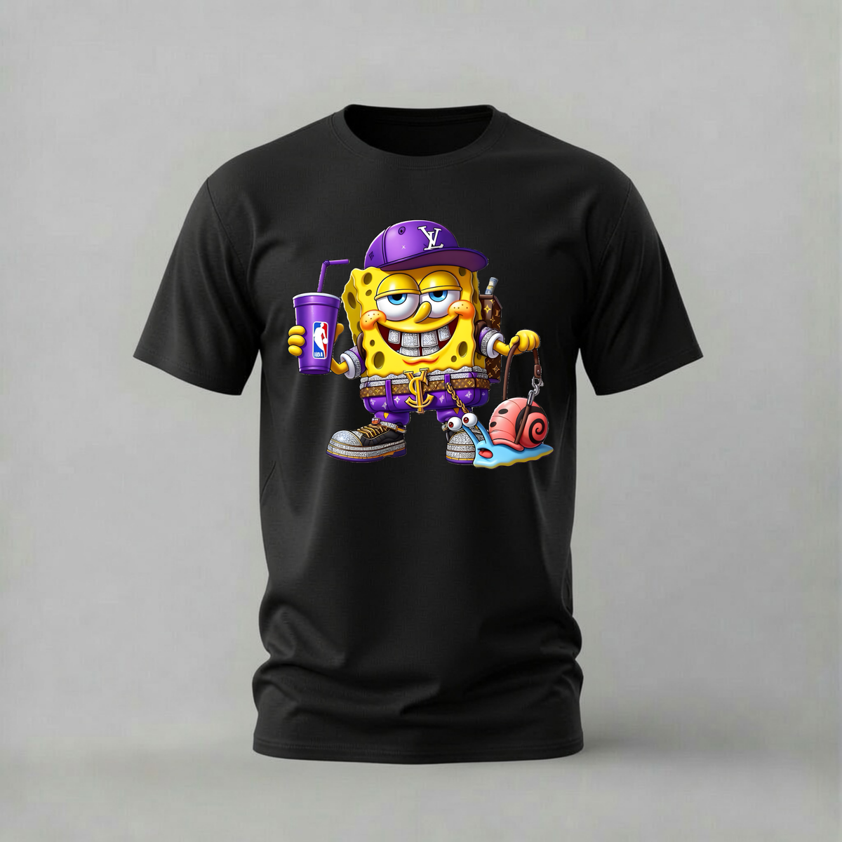 LV SPONGEBOB Graphic T-Shirt