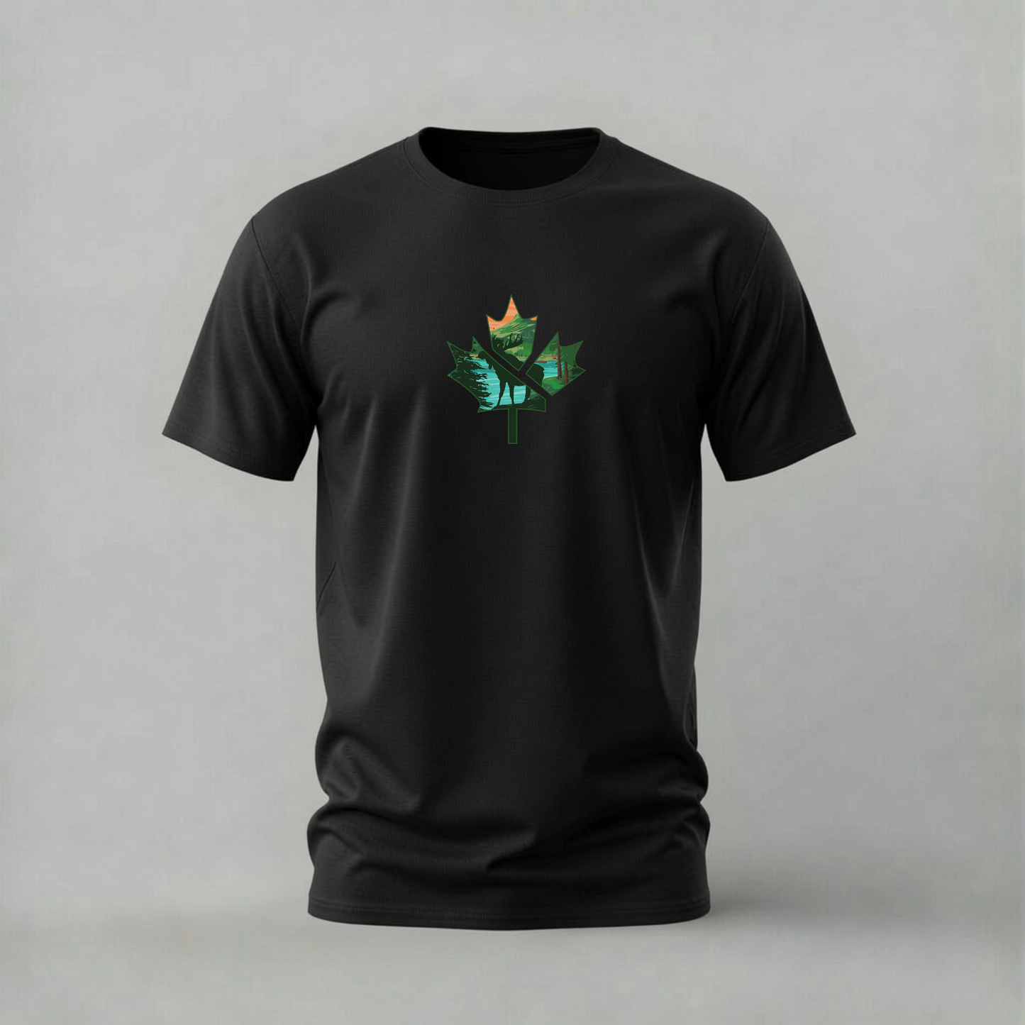 CANADA Maple Leaf Landscape Graphic T-Shirt