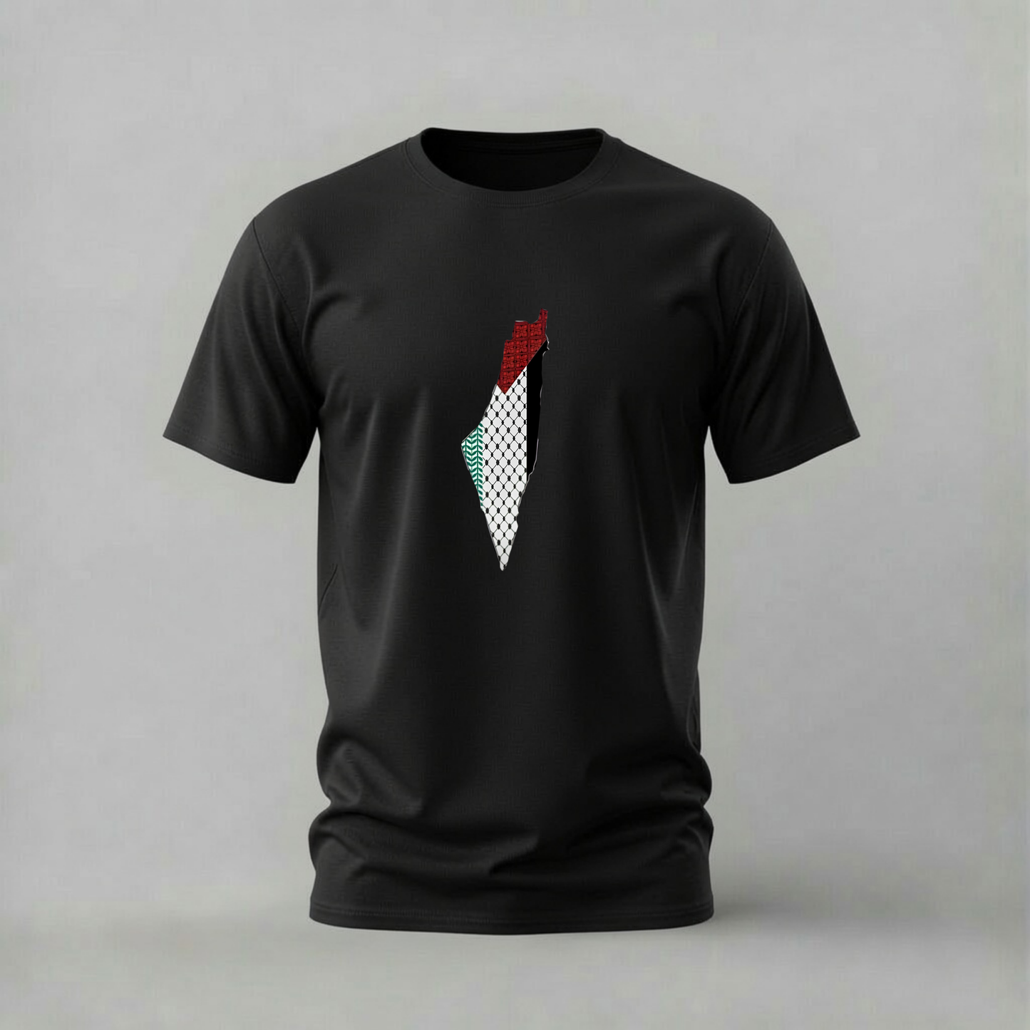 PALESTINE MAP Pattern Graphic T-Shirt