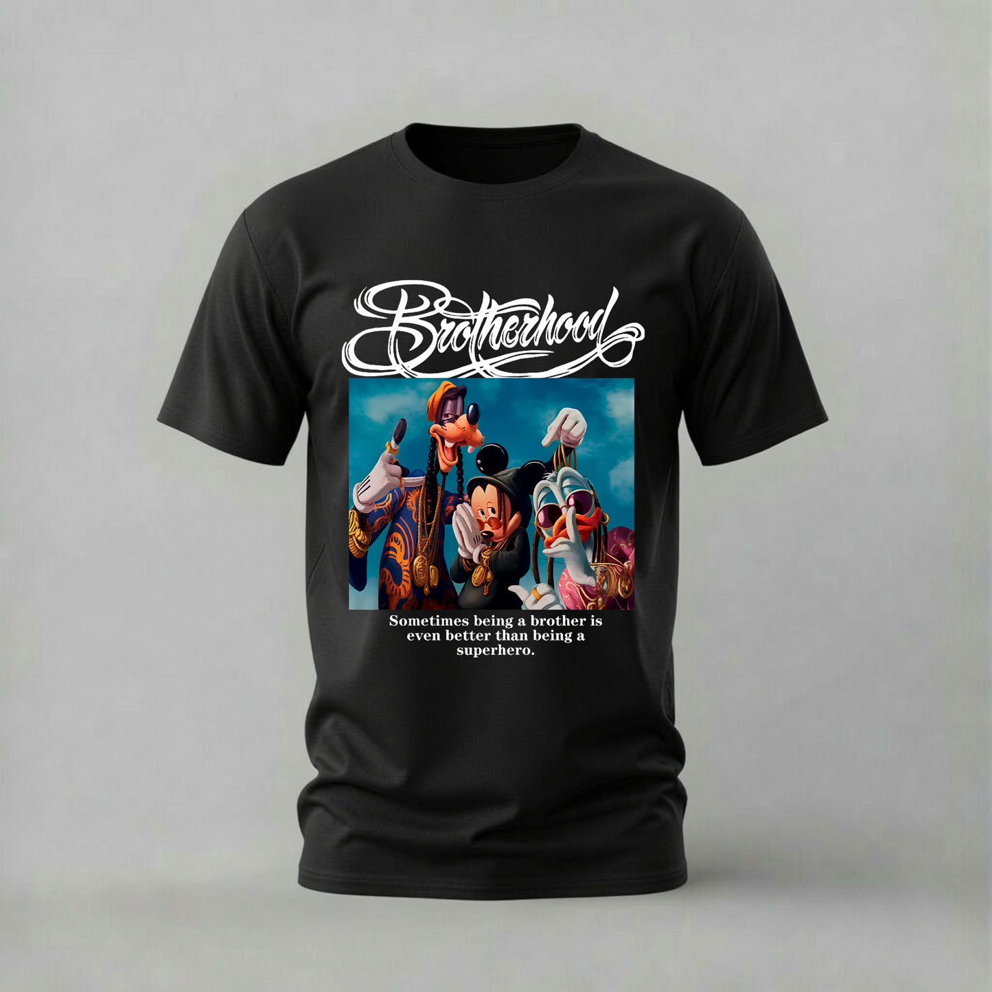 BROTHERHOOD Disney Characters Graphic T-Shirt
