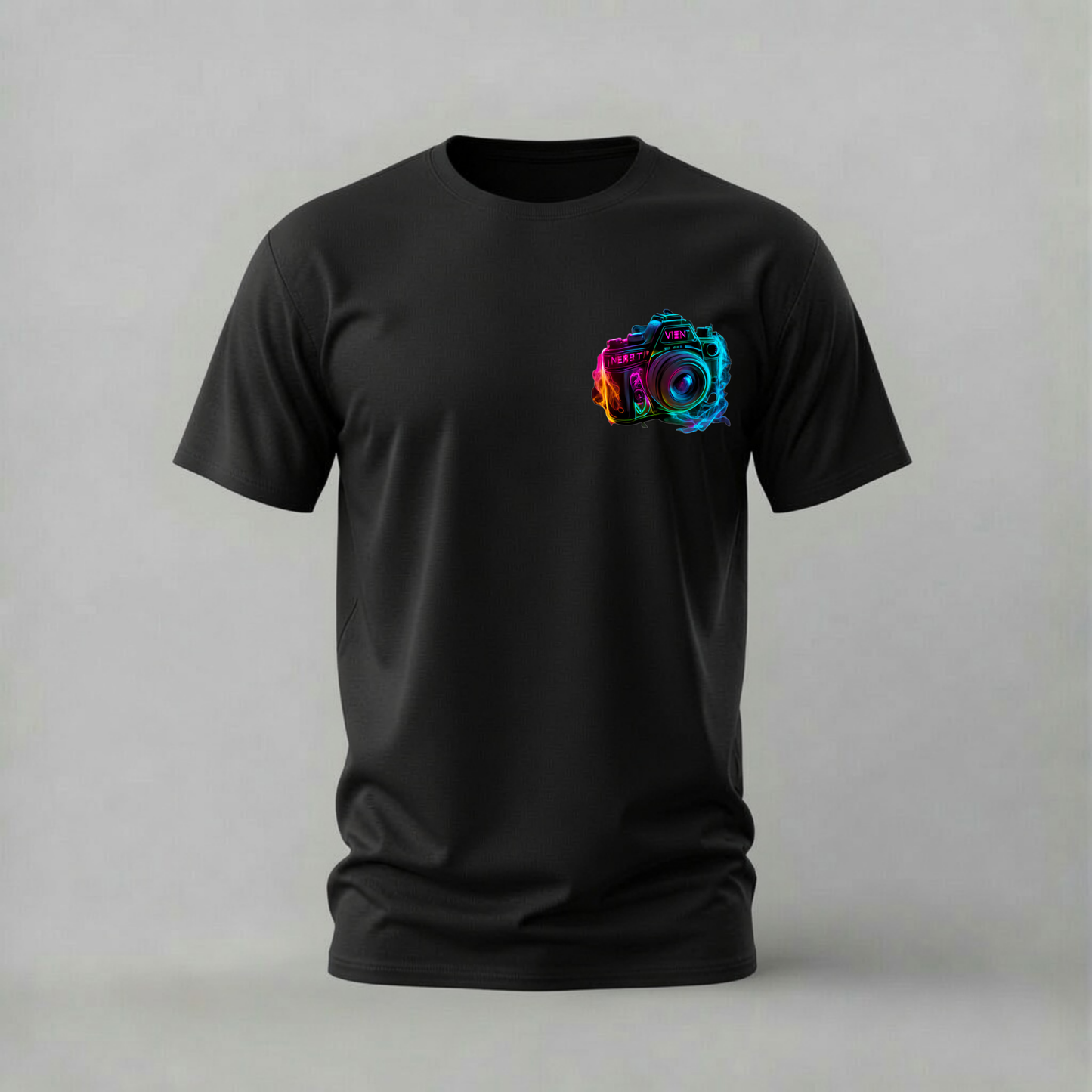 NEON CAMERA Graphic T-Shirt