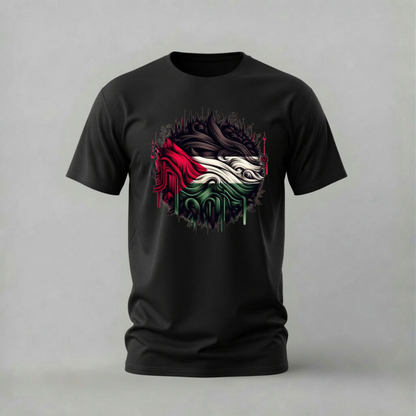 PALESTINE Abstract Flag Graphic T-Shirt