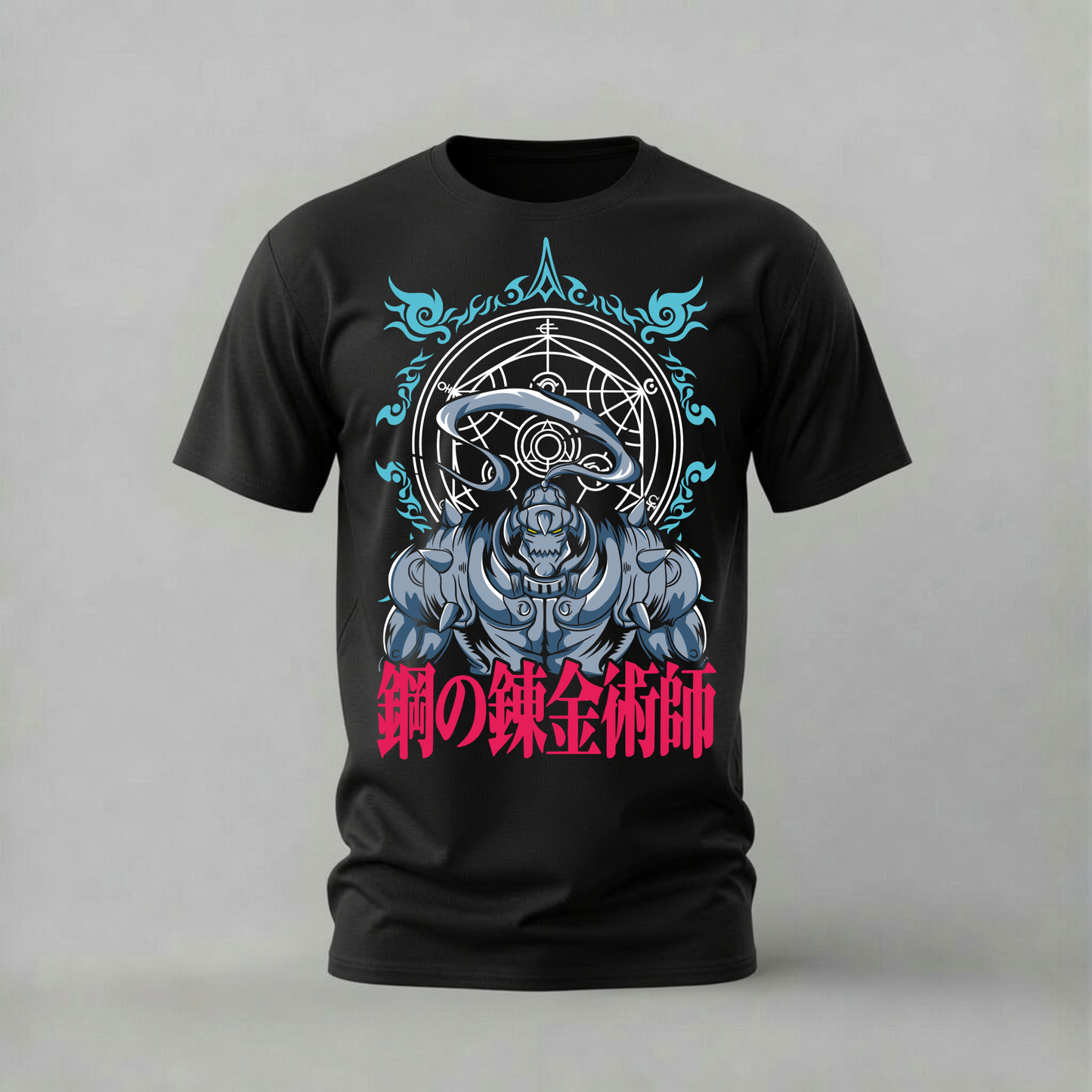 alphonse elric tshirt; fullmetal alchemist shirt; alphonse armor graphic tee; fma alphonse tshirt; alchemy anime shirt; unisex alphonse tee; men cotton tshirt; half sleeve printed tshirt; streetwear; casual wear; fullmetal merch; anime graphic shirt