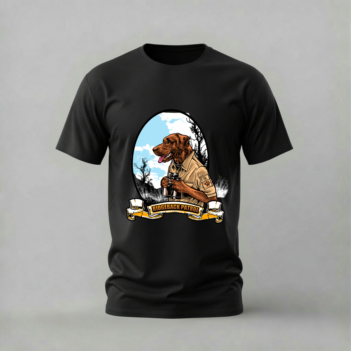 RIDGEBACK PATROL Dog Graphic T-Shirt
