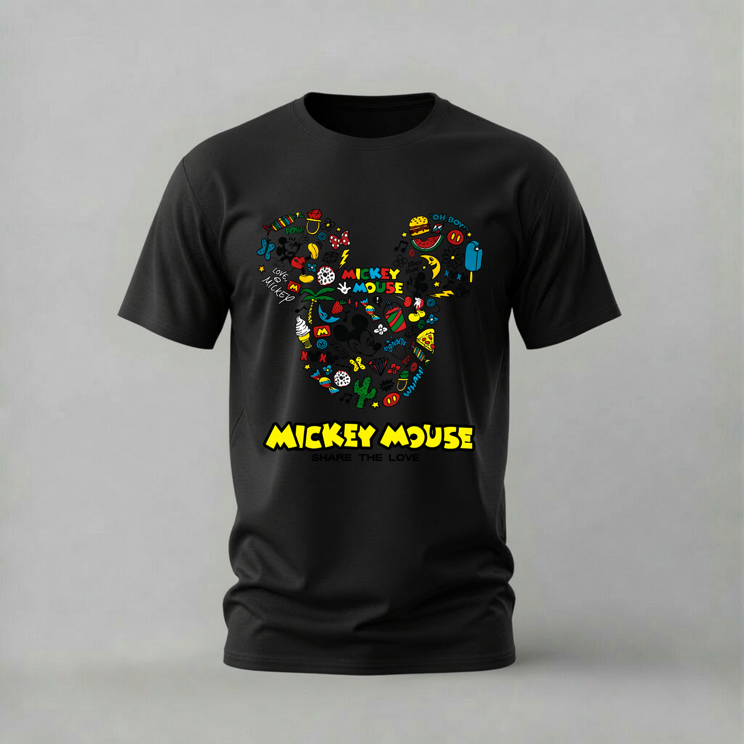 MICKEY MOUSE Doodle Graphic T-Shirt