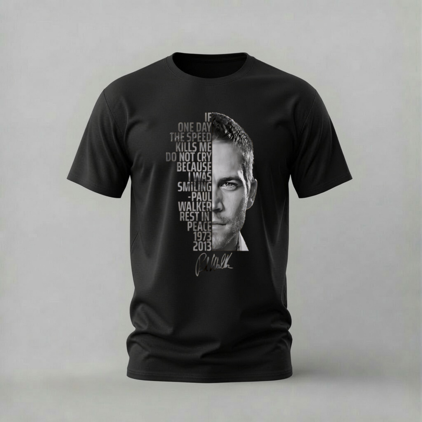 PAUL WALKER Tribute Graphic T-Shirt