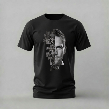 PAUL WALKER Tribute Graphic T-Shirt