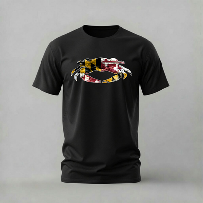 MARYLAND Flag Crab Graphic T-Shirt