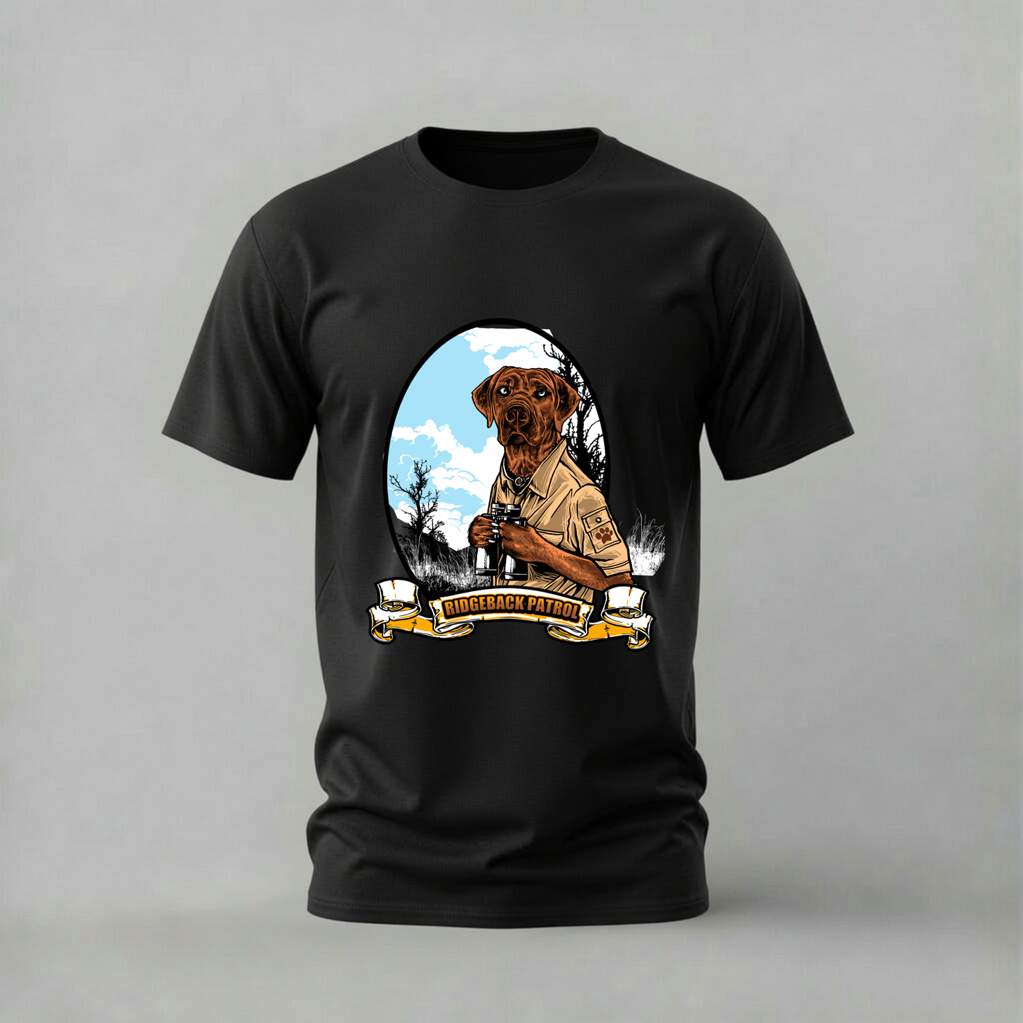 RIDGEBACK PATROL Dog Graphic T-Shirt