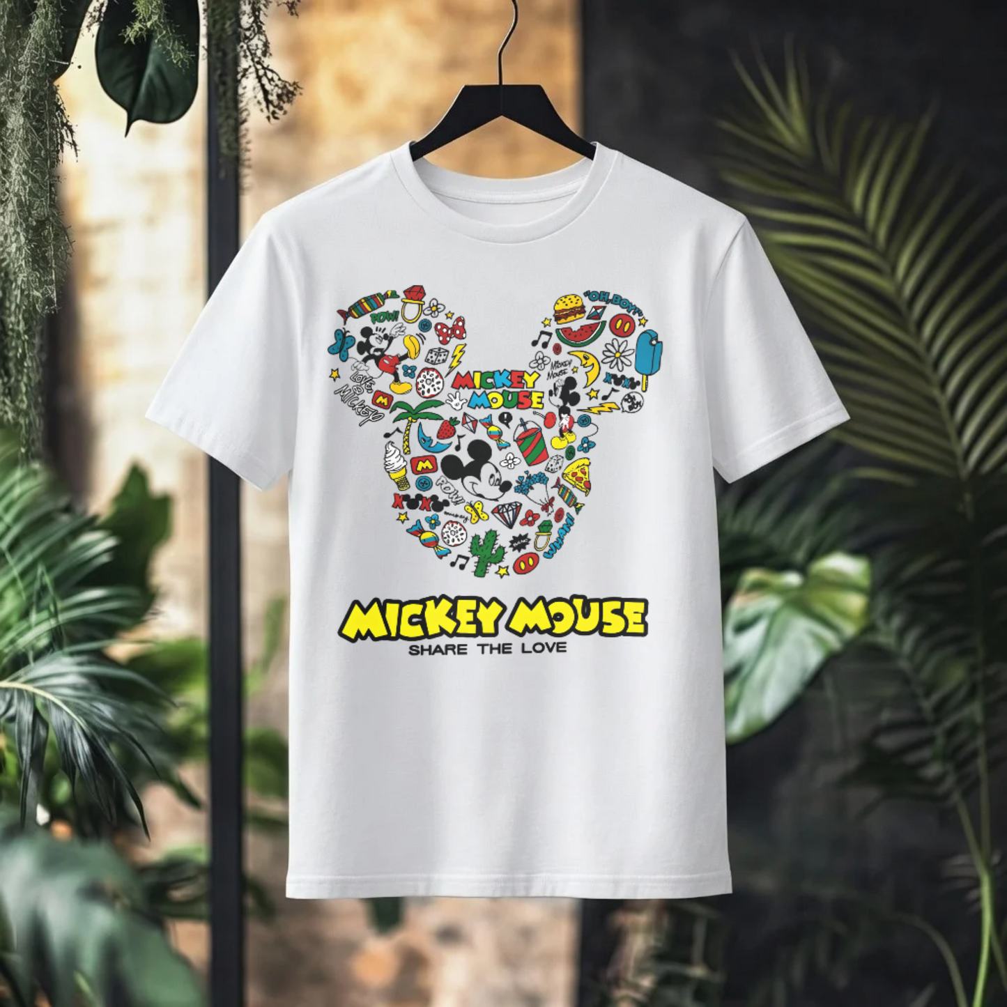 MICKEY MOUSE Icon Silhouette Graphic T-Shirt