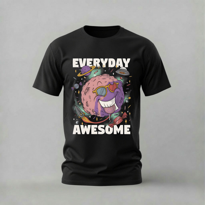 EVERYDAY AWESOME Planet Graphic T-Shirt