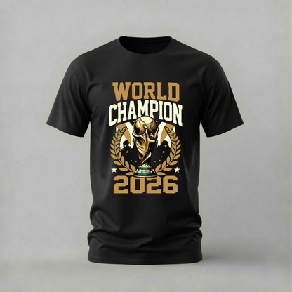 WORLD CHAMPION 2026 Trophy Graphic T-Shirt