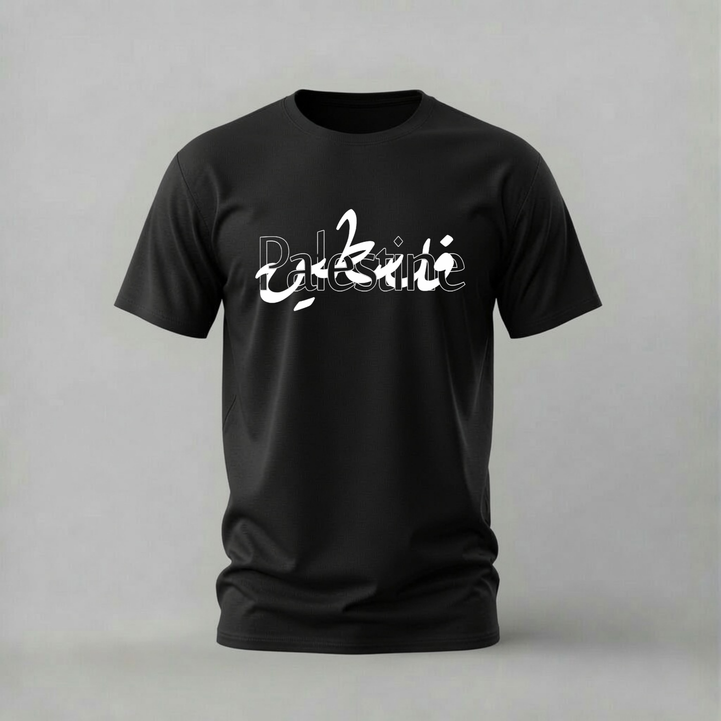PALESTINE Arabic Calligraphy Graphic T-Shirt
