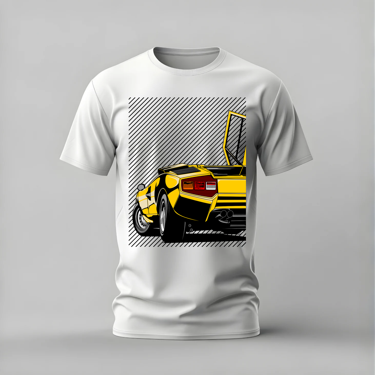 YELLOW LAMBORGHINI COUNTACH Graphic T-Shirt