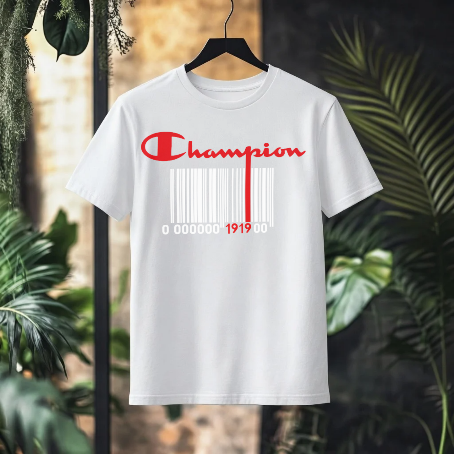 CHAMPION Barcode 1919 Graphic T-Shirt