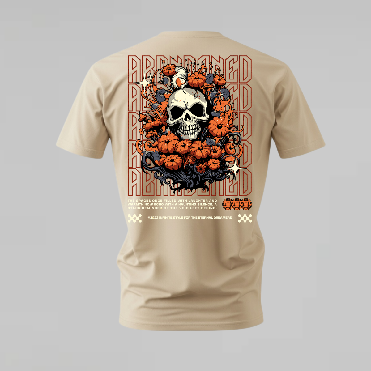ABANDONED SKULL Graphic T-Shirt