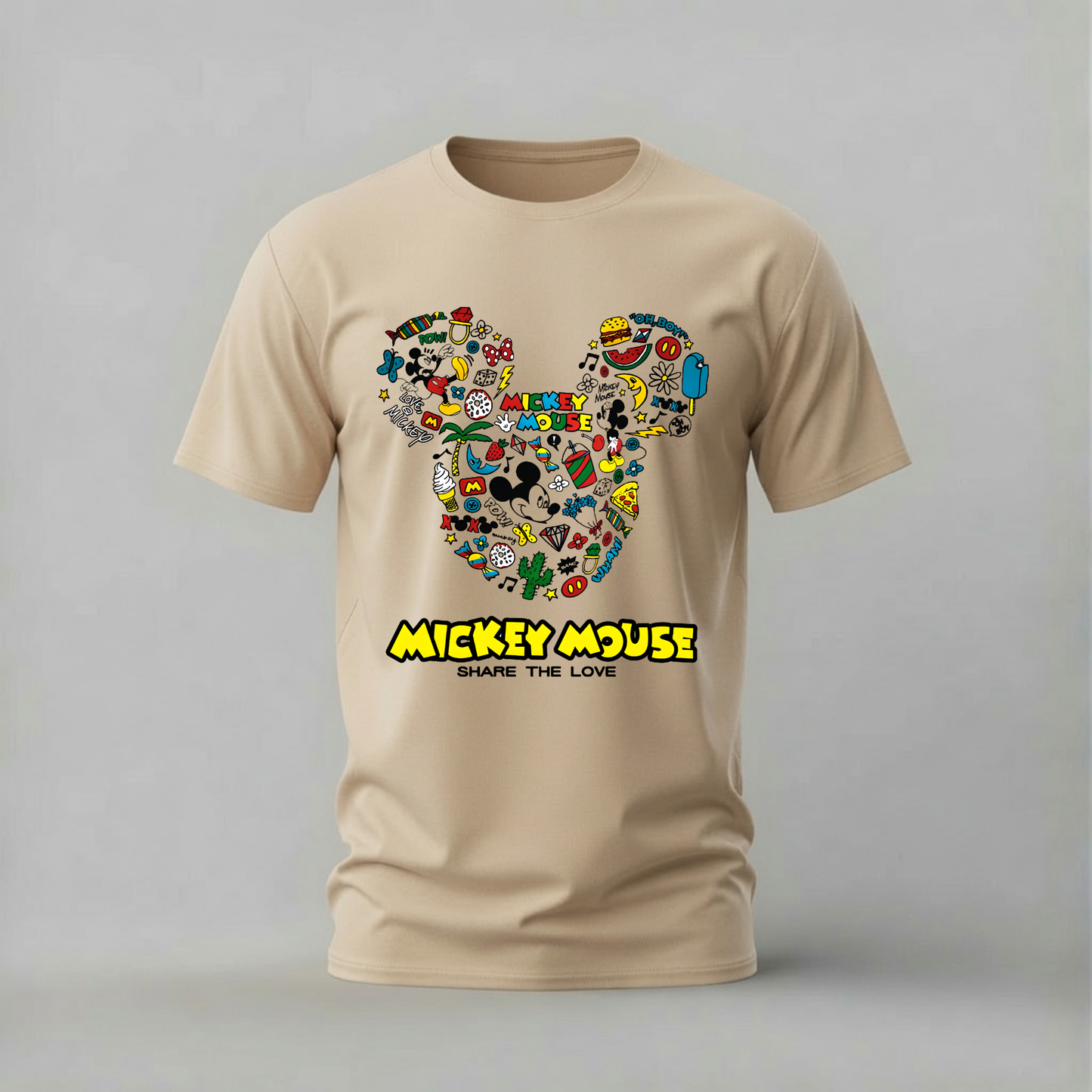 MICKEY MOUSE Doodle Graphic T-Shirt