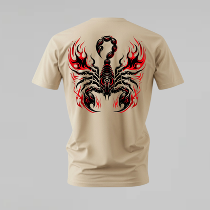RED TRIBAL SCORPION Graphic T-Shirt