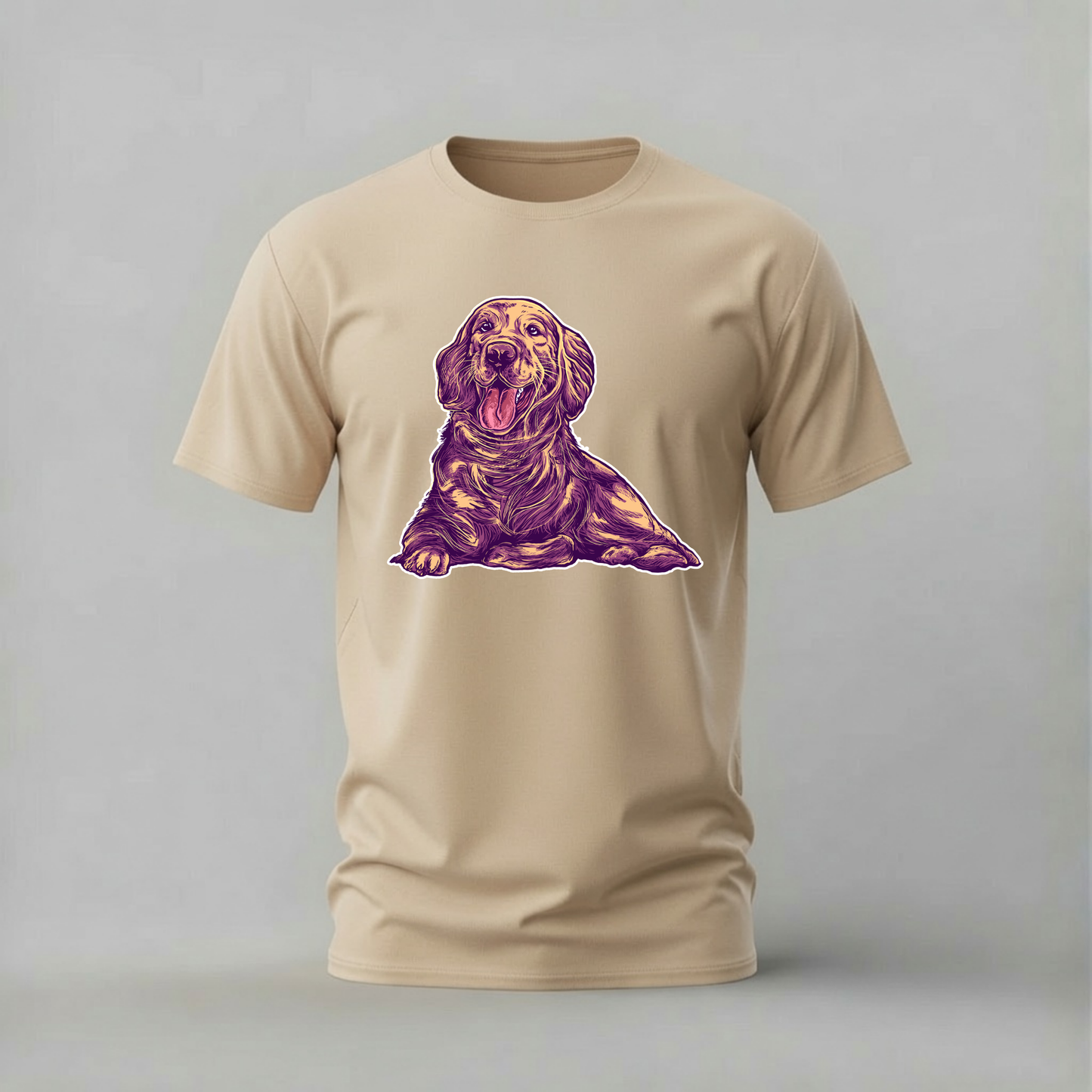 HAPPY GOLDEN RETRIEVER Graphic T-Shirt