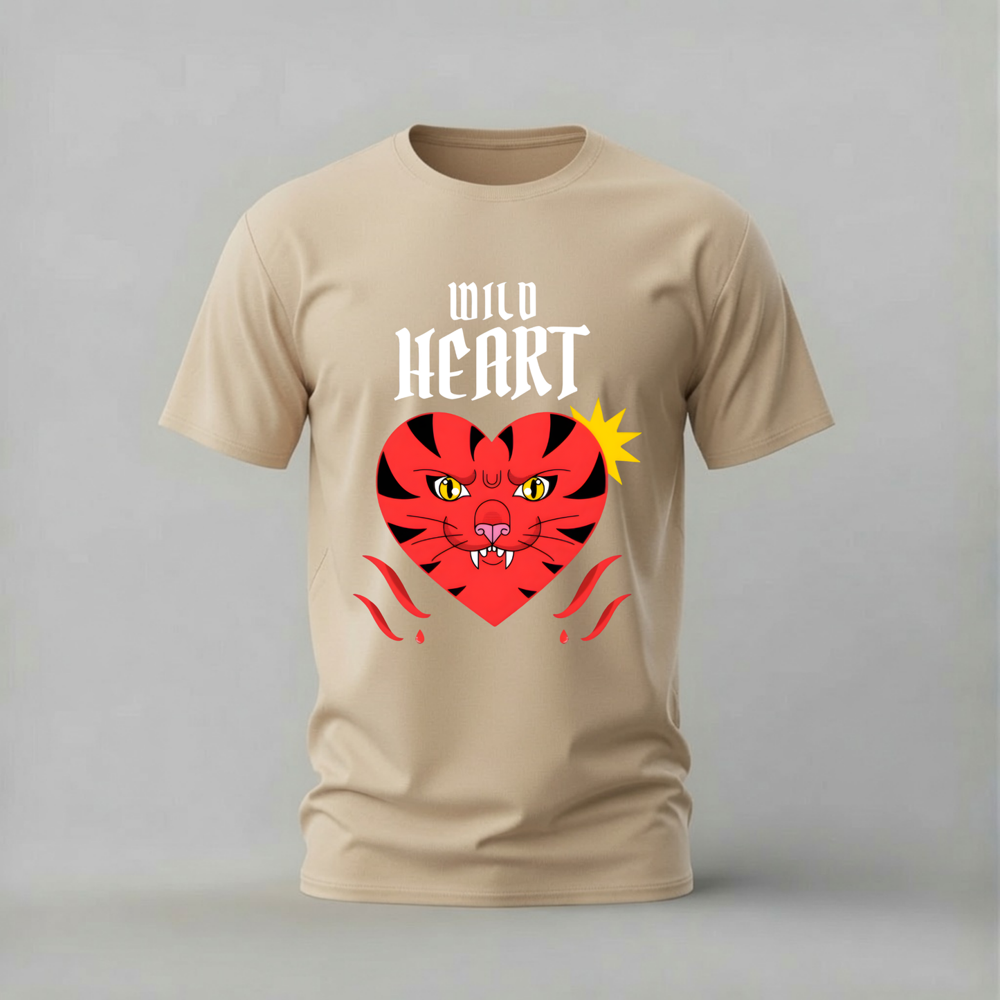 WILD HEART Tiger Graphic T-Shirt