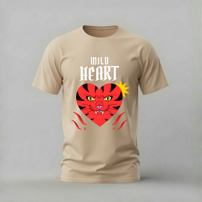 WILD HEART Tiger Graphic T-Shirt