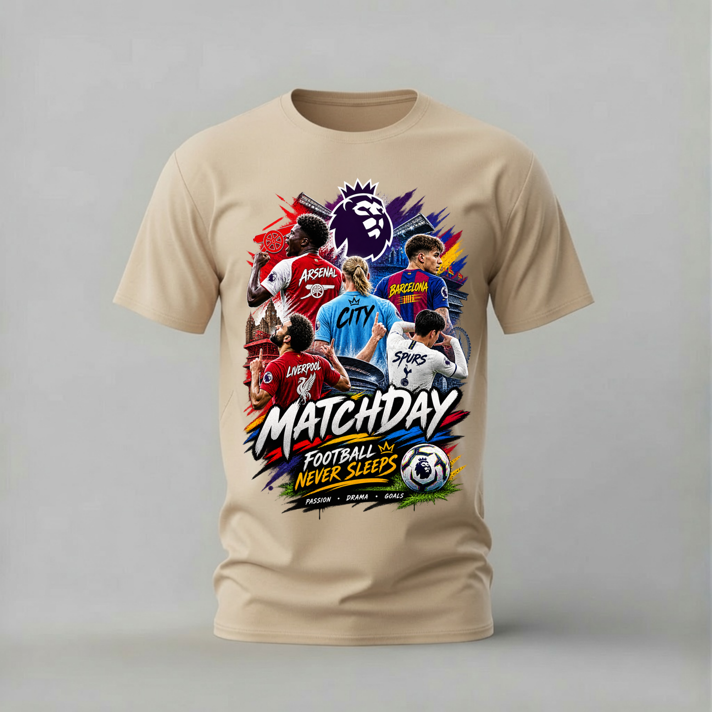 MATCHDAY FOOTBALL NEVER SLEEPS Graphic T-Shirt