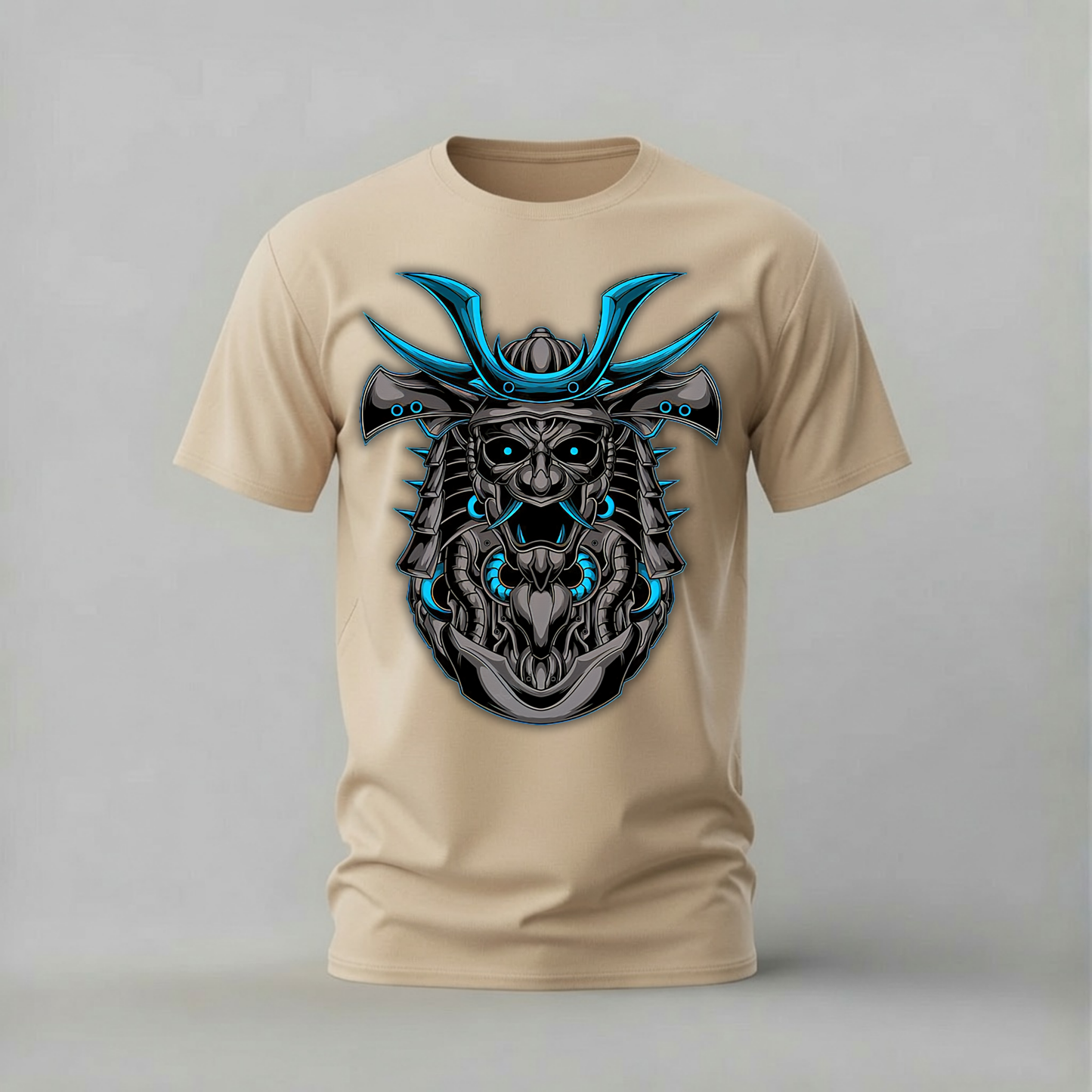 CYBER SAMURAI Helmet Graphic T-Shirt