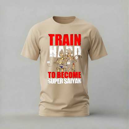 TRAIN HARD SUPER SAIYAN Graphic T-Shirt