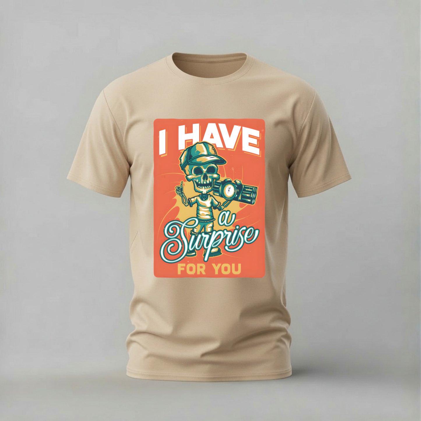 I HAVE A SURPRISE FOR YOU Skull Graphic T-Shirt
