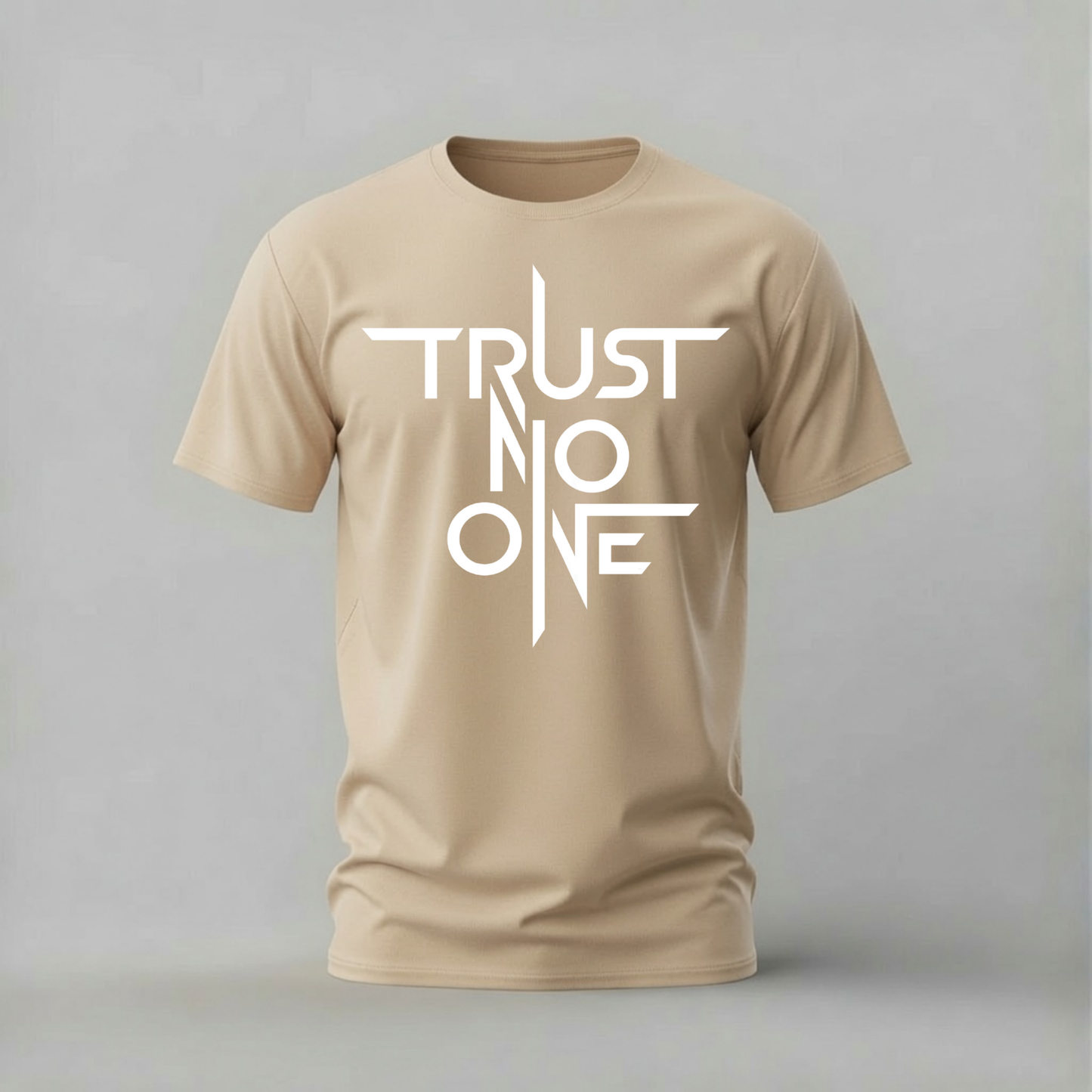 TRUST NO ONE Typography Graphic T-Shirt