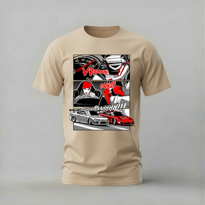 VROOM BANG Comic Graphic T-Shirt