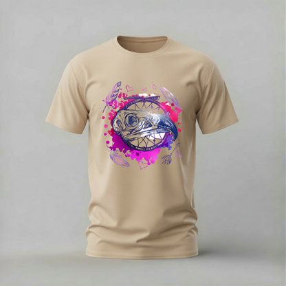 BIRD SKULL Dreamcatcher Graphic T-Shirt