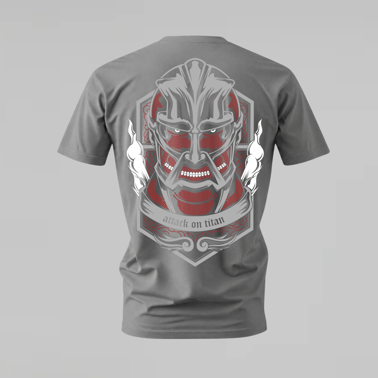 ATTACK ON TITAN Armored Face Graphic T-Shirt
