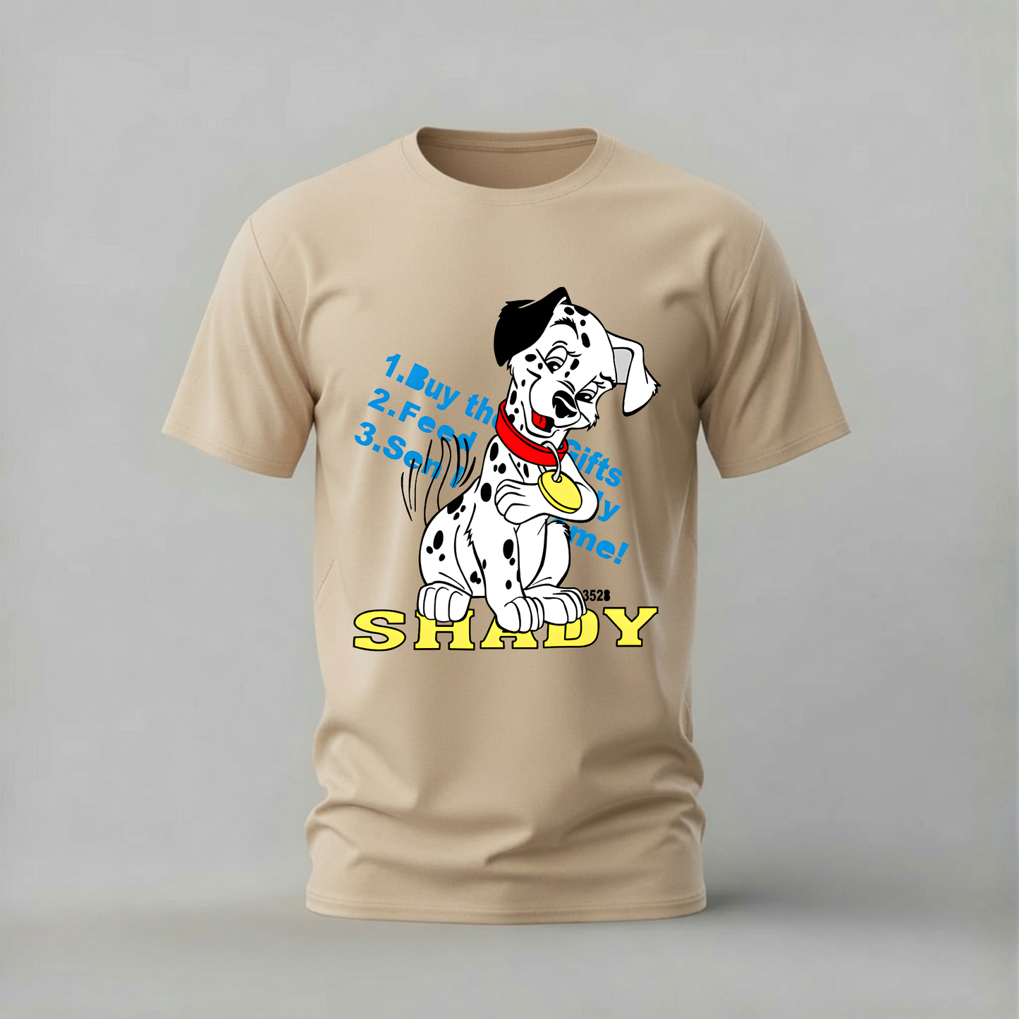 SHADY Dalmatian Graphic T-Shirt