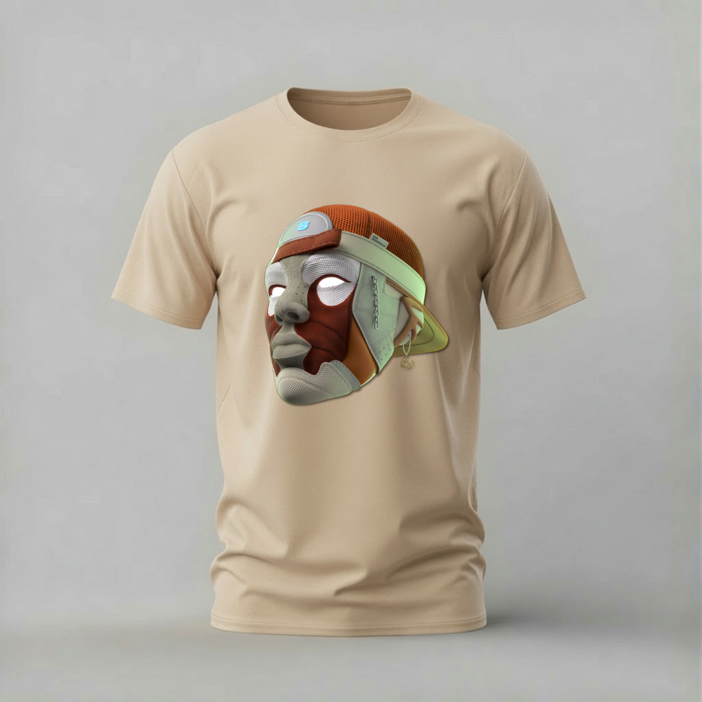SNEAKER HEAD Mask Graphic T-Shirt