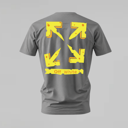 OFF-WHITE Cheese Arrows Graphic T-Shirt