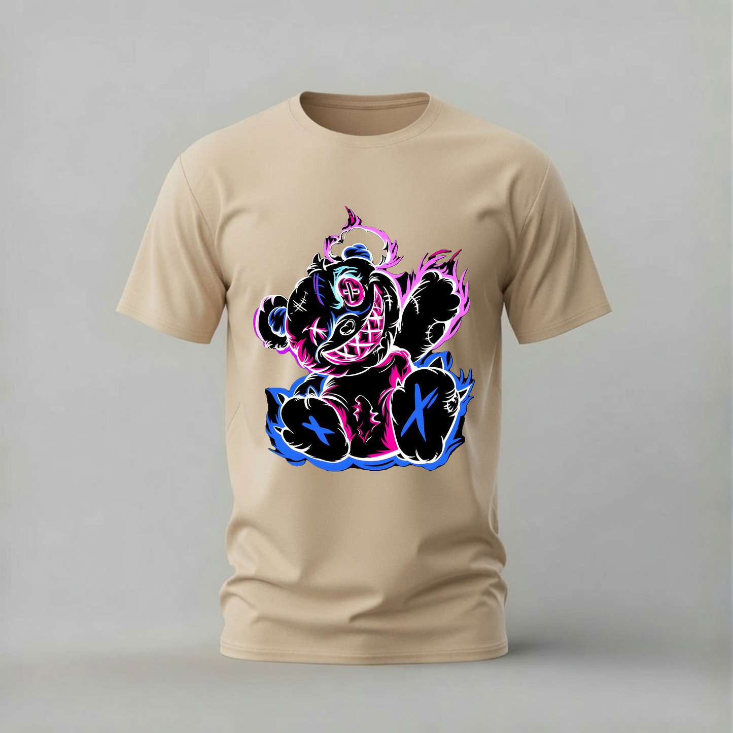 NEON TEDDY BEAR Graphic T-Shirt
