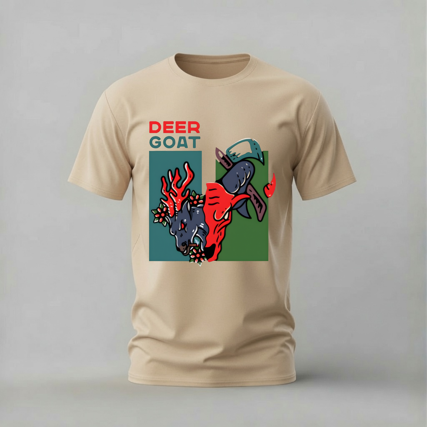 DEER GOAT Graphic T-Shirt