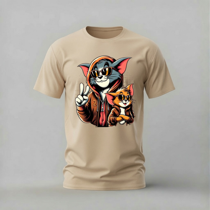 TOM & JERRY Streetwear Graphic T-Shirt