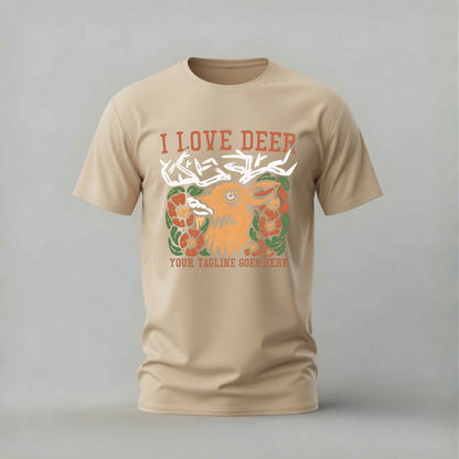 I LOVE DEER Graphic T-Shirt
