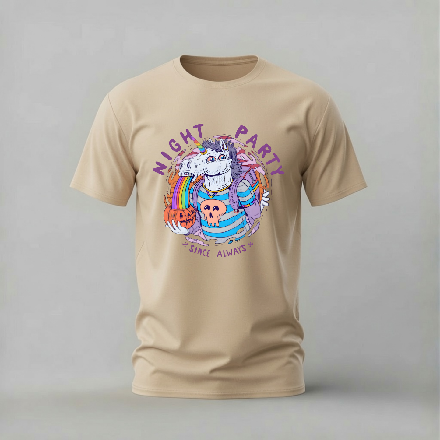 NIGHT PARTY Unicorn Graphic T-Shirt